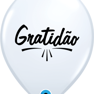 Branco estampado Gratidão Qualatex®
