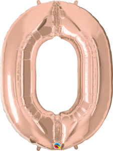 Balão de Numero Rose 16"