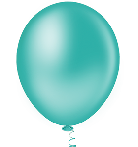 Balão 9" Gran Festa Azul Turquesa