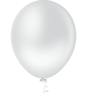 Balão 9" Gran Festa Branco