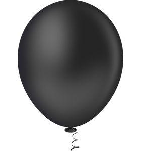 Balão 9" Gran Festa Preto