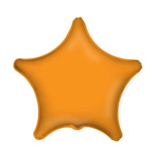 ESTRELA METALIZADA 20" LARANJA