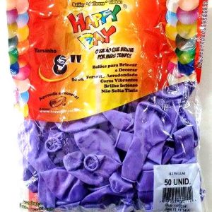 BALÃO 8'' LILAS HAPPY DAY