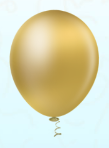Balão 9" Gran Festa Ouro Metal