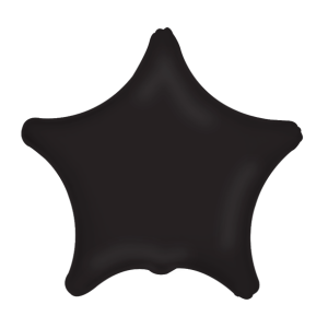 ESTRELA METALIZADA 20'' PRETO